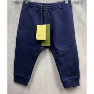 BABY COTTON PANT WITH GUCCI LABEL Gucci Baby Jogger Pant Size 24 Months
